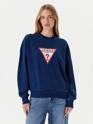 Obrázek produktu Guess Jeans Mikina W5YQ12 KCXQ1 Tmavomodrá Oversize