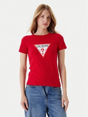 Obrázek produktu Guess Jeans T-Shirt W4YI04 J1314 Červená Slim Fit