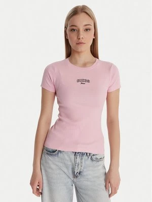 Obrázek produktu Guess Jeans T-Shirt W6RP21 KA0H1 Růžová Slim Fit
