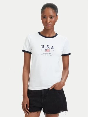 Obrázek produktu Guess Jeans T-Shirt W6YI16 K3995 Bílá Slim Fit