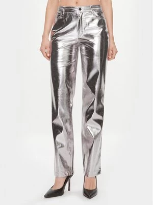 Obrázek produktu Guess Kalhoty z imitace kůže W4RB33 WFWP0 Stříbrná Regular Fit