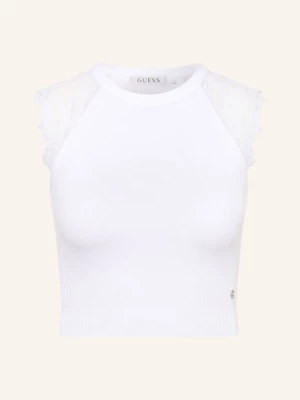 Obrázek produktu Guess Krátký Top Millie S Krajkou bílá