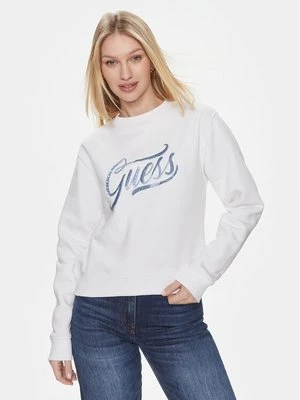 Obrázek produktu Guess Mikina Cn Stones Logo W4RQ14 KB681 Bílá Relaxed Fit