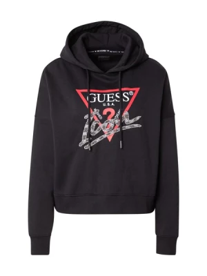 Obrázek produktu GUESS Mikina  grenadina / černá / stříbrná / bílá