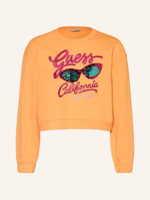 Obrázek produktu Guess Mikina S Flitry tmavě oranžová / růžová / zelená