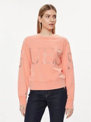 Obrázek produktu Guess Mikina Vintage Logo W4GQ10 KC8I0 Korálová Relaxed Fit