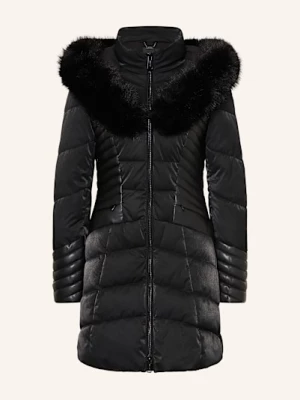 Obrázek produktu Guess Prošívaná Bunda New Oxana Ze Směsi Materiálů S Odnímatelnou Umělou Kožešinou černá