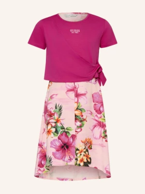 Obrázek produktu Guess Sada: Džersejové Šaty A Tričko fuchsiová / růžová / růžová