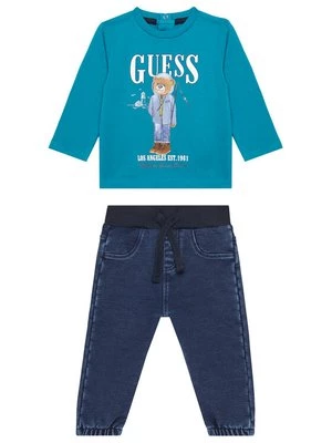Obrázek produktu Guess Sada halenka a kalhoty I5BG13 I3Z14 Modrá Regular Fit