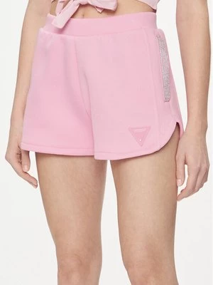 Obrázek produktu Guess Šortky z materiálu Kiara V4GD16 FL04P Růžová Regular Fit