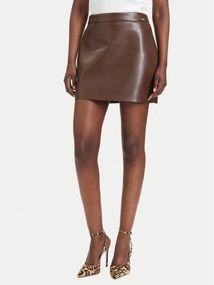 Obrázek produktu Guess Sukně z imitace kůže W6YD09 W2902 Hnědá Regular Fit