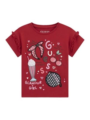 Obrázek produktu Guess T-Shirt K6RI04 K6YW4 Červená Regular Fit