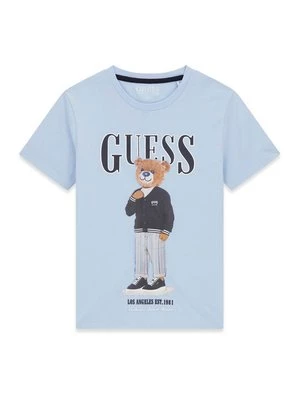 Obrázek produktu Guess T-Shirt L6GI09 K8HM4 Světle modrá Regular Fit