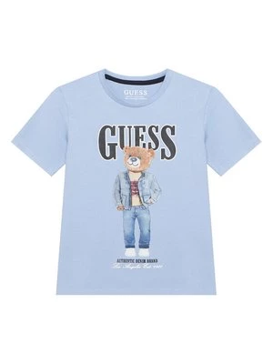 Obrázek produktu Guess T-Shirt L6RI11 K8HM4 Světle modrá Regular Fit