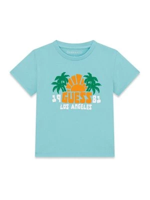 Obrázek produktu Guess T-Shirt N6GI09 K8HM4 Světle modrá Regular Fit