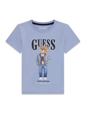 Obrázek produktu Guess T-Shirt N6RI05 K8HM4 Modrá Regular Fit