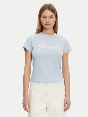 Obrázek produktu Guess T-Shirt V5GI02 K9RM1 Světle modrá Slim Fit