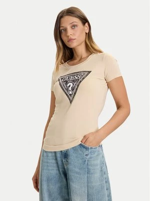 Obrázek produktu Guess T-Shirt W5BI15 J1314 Světle béžová Slim Fit