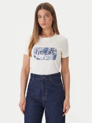 Obrázek produktu Guess T-Shirt W6GP02 K2753 Écru Regular Fit Krémová