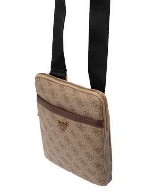 Obrázek produktu GUESS Taška přes rameno 'MILANO CROSSBODY FLAT'  tmavě béžová / hnědá / zlatá