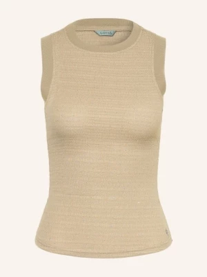 Obrázek produktu Guess Top Francine S Ozdobnými Kameny béžová