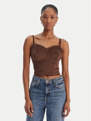 Obrázek produktu Guess Top W6RH03 WJ472 Hnědá Slim Fit