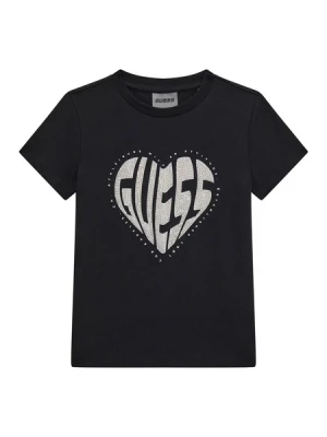 Obrázek produktu GUESS Tričko  režná / černá / stříbrná