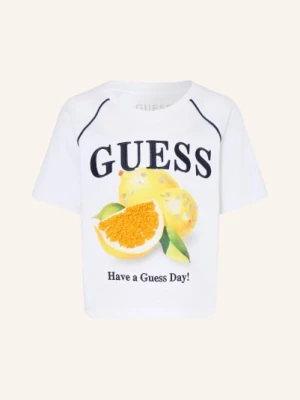Obrázek produktu Guess Tričko S Flitry bílá / žlutá / tmavě modrá