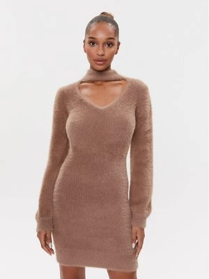 Obrázek produktu Guess Úpletové šaty W3BK0Z Z3BS0 Hnědá Slim Fit