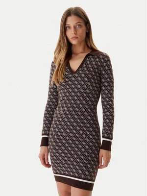 Obrázek produktu Guess Úpletové šaty W5BK25 Z3JD2 Hnědá Slim Fit