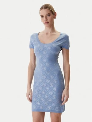 Obrázek produktu Guess Úpletové šaty W6RK92 Z3JD2 Světle modrá Regular Fit