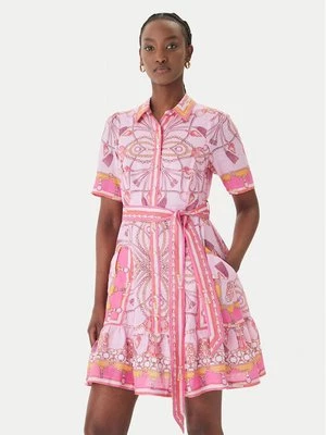 Obrázek produktu Hale Bob Letní šaty with linen Aula 61SG670A Růžová Regular Fit