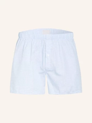 Obrázek produktu Hanro Tkané Boxerky Fancy Woven světle modrá/ bílá károvaná
