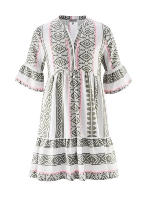 Obrázek produktu happy girls Šaty  khaki / pink / bílá