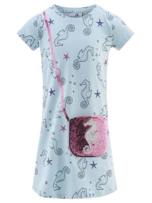 Obrázek produktu happy girls Šaty  světlemodrá / šedá / pink / černá