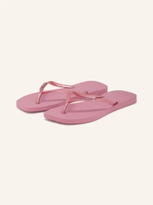 Obrázek produktu Havaianas Prstové Sandály Slim Square Logo Metallic starorůžová