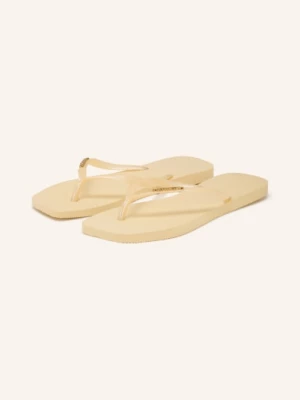 Obrázek produktu Havaianas Prstové Sandály Slim Square Logo Metallic tmavě žlutá