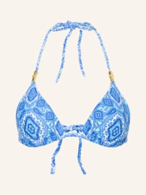 Obrázek produktu Heidi Klein Trojúhelníkové Bikiny Mykonos modrá / tmavě modrá / bílá