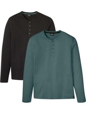 Obrázek produktu Henley tričko z čisté bavlny (2 ks v balení) BonPrix