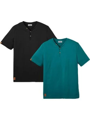 Obrázek produktu Henley tričko z čisté organické bavlny (2 ks v balení) BonPrix