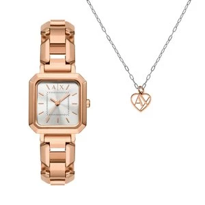 Obrázek produktu Hodinky Armani Exchange Leila AX7167SET Zlatá