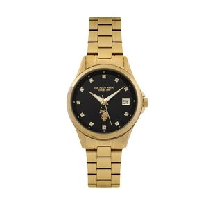 Obrázek produktu Hodinky U.S. Polo Assn. Louise USP8484BK Zlatá