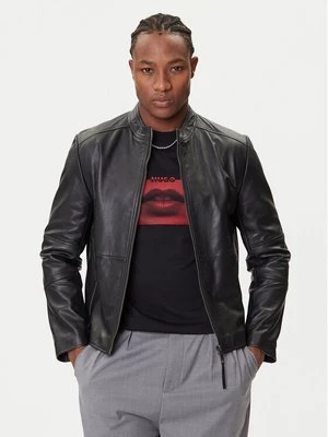 Obrázek produktu HUGO Kožená bunda Lokis-3 50540984 Černá Slim Fit