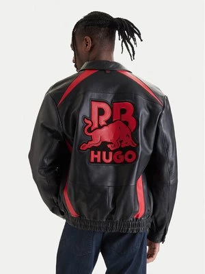 Obrázek produktu HUGO Kožená bunda Lugor 50559737 Černá Regular Fit