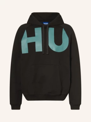 Obrázek produktu Hugo Mikina S Kapucí Nalfhood černá / tmavě modrá