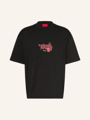 Obrázek produktu Hugo Oversized Tričko Domans černá / červená / bílá