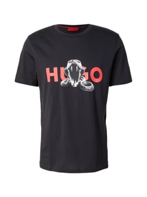 Obrázek produktu HUGO Tričko 'Deyladec'  antracitová / červená / černá / bílá