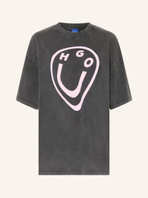 Obrázek produktu Hugo Tričko Oversize tmavě šedá / růžová