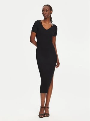 Obrázek produktu HUGO Úpletové šaty Shaty 50538239 Černá Slim Fit