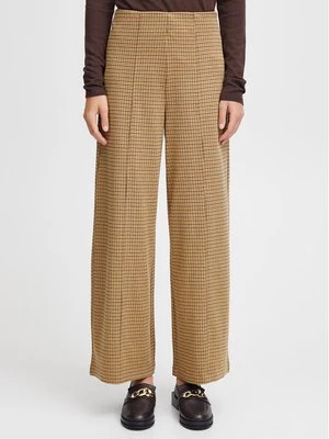Obrázek produktu ICHI Kalhoty z materiálu 20115719 Hnědá Relaxed Fit